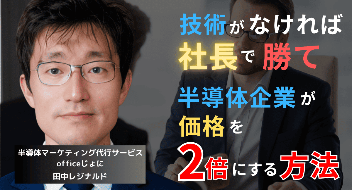 技術に差がないなら“社長”で勝て──半導体企業が価格を2倍にする方法